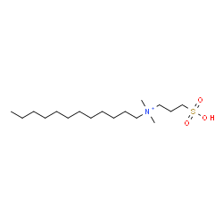 ChemSpider 2D Image | N,N-Dimethyl-N-(3-sulfopropyl)-1-dodecanaminium | C17H38NO3S