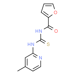 ChemSpider 2D Image | N-[(4-Methyl-2-pyridinyl)carbamothioyl]-2-furamide | C12H11N3O2S