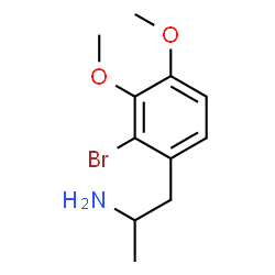 ChemSpider 2D Image | 1-(2-Bromo-3,4-dimethoxyphenyl)-2-propanamine | C11H16BrNO2