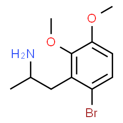 ChemSpider 2D Image | 1-(6-Bromo-2,3-dimethoxyphenyl)-2-propanamine | C11H16BrNO2