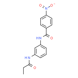 ChemSpider 2D Image | 4-nitro-N-[3-(propanoylamino)phenyl]benzamide | C16H15N3O4