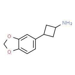 ChemSpider 2D Image | 3-(1,3-Benzodioxol-5-yl)cyclobutanamine | C11H13NO2