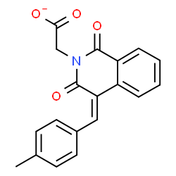 ChemSpider 2D Image | [(4Z)-4-(4-Methylbenzylidene)-1,3-dioxo-3,4-dihydro-2(1H)-isoquinolinyl]acetate | C19H14NO4