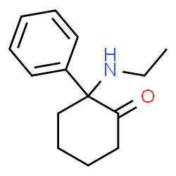 ChemSpider 2D Image | 2-(Ethylamino)-2-phenylcyclohexanone | C14H19NO