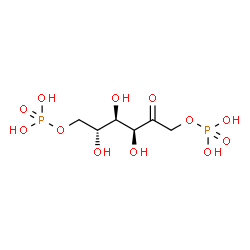 ChemSpider 2D Image | Fructose 1,6-bisphosphate | C6H14O12P2