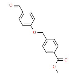 ChemSpider 2D Image | Methyl 4-[(4-formylphenoxy)methyl]benzoate | C16H14O4
