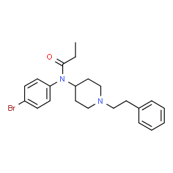 ChemSpider 2D Image | para-Bromofentanyl | C22H27BrN2O