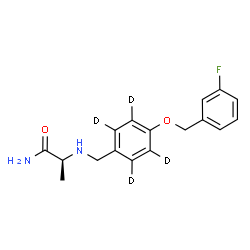 ChemSpider 2D Image | Safinamide-d4 | C17H15D4FN2O2