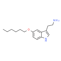 ChemSpider 2D Image | 2-[5-(Hexyloxy)-1H-indol-3-yl]ethanamine | C16H24N2O
