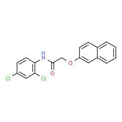 ChemSpider 2D Image | N-(2,4-Dichlorophenyl)-2-(2-naphthyloxy)acetamide | C18H13Cl2NO2