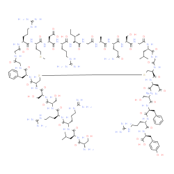 ChemSpider 2D Image | (3S,6S,9S,12S,15S)-1-{(4S,10S,16S,19S,22S,28S,31S,34S,37S,40S,49S,52R)-52-{[(2S,5S,8S,11S,14S,17S)-17-Amino-8,11-bis(3-carbamimidamidopropyl)-18-hydroxy-2,5-bis(hydroxymethyl)-14-isobutyl-4,7,10,13,16
-pentaoxo-3,6,9,12,15-pentaazaoctadecan-1-oyl]amino}-19-(3-amino-3-oxopropyl)-49-benzyl-28-[(2S)-2-butanyl]-31,40-bis(3-carbamimidamidopropyl)-34-(carboxymethyl)-16-(hydroxymethyl)-10-isobutyl-22-meth
yl-37-[2-(methylsulfanyl)ethyl]-6,9,12,15,18,21,24,27,30,33,36,39,42,45,48,51-hexadecaoxo-1,2-dithia-5,8,11,14,17,20,23,26,29,32,35,38,41,44,47,50-hexadecaazacyclotripentacontan-4-yl}-3-(2-amino-2-oxo
ethyl)-9-benzyl-12-(3-carbamimidamidopropyl)-15-(4-hydroxybenzyl)-6-(hydroxymethyl)-1,4,7,10,13-pentaoxo-2,5,8,11,14-pentaazahexadecan-16-oic acid (non-preferred name) | C127H203N45O39S3