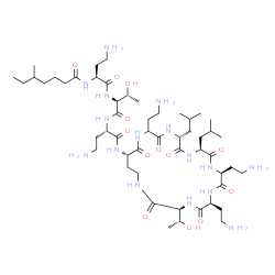 ChemSpider 2D Image | N-[(2S)-4-Amino-1-{[(2S,3R)-1-{[(2S)-4-amino-1-oxo-1-({(3S,6S,9S,12S,15R,21S)-6,9,18-tris(2-aminoethyl)-3-[(1R)-1-hydroxyethyl]-12,15-diisobutyl-2,5,8,11,14,17,20-heptaoxo-1,4,7,10,13,16,19-heptaazacy
clotricosan-21-yl}amino)-2-butanyl]amino}-3-hydroxy-1-oxo-2-butanyl]amino}-1-oxo-2-butanyl]-5-methylheptanamide | C52H98N16O13