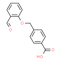 ChemSpider 2D Image | 4-[(2-Formylphenoxy)methyl]benzoic acid | C15H12O4