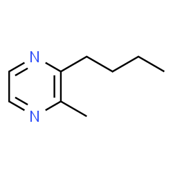 ChemSpider 2D Image | 2-Butyl-3-methylpyrazine | C9H14N2