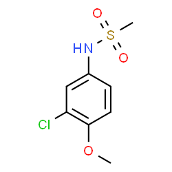 ChemSpider 2D Image | N-(3-Chloro-4-methoxyphenyl)methanesulfonamide | C8H10ClNO3S