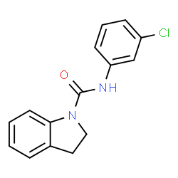ChemSpider 2D Image | N-(3-Chlorophenyl)-1-indolinecarboxamide | C15H13ClN2O