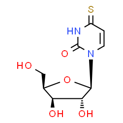 ChemSpider 2D Image | 4-Thioxo-1-(beta-D-xylofuranosyl)-3,4-dihydro-2(1H)-pyrimidinone | C9H12N2O5S
