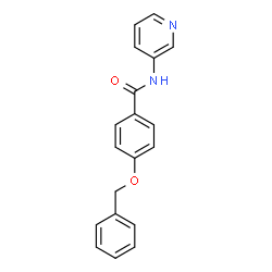 ChemSpider 2D Image | 4-(Benzyloxy)-N-(3-pyridinyl)benzamide | C19H16N2O2