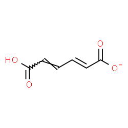 ChemSpider 2D Image | (2E,4E)-5-Carboxy-2,4-pentadienoate | C6H5O4