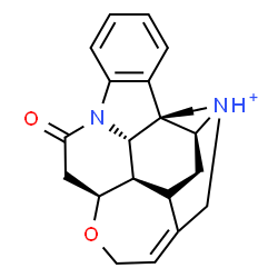 ChemSpider 2D Image | (14S)-10-Oxostrychnidin-19-ium | C21H23N2O2
