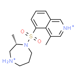 ChemSpider 2D Image | 4-Methyl-5-{[(2S)-2-methyl-1,4-diazepan-4-ium-1-yl]sulfonyl}isoquinoliniumato | C16H23N3O2S