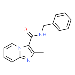 ChemSpider 2D Image | N-Benzyl-2-methylimidazo[1,2-a]pyridine-3-carboxamide | C16H15N3O