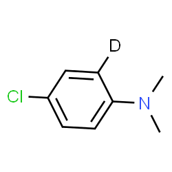 ChemSpider 2D Image | 4-Chloro-N,N-dimethyl(2-~2~H)aniline | C8H9DClN