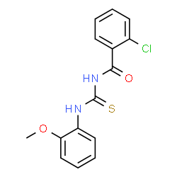 ChemSpider 2D Image | 2-Chloro-N-[(2-methoxyphenyl)carbamothioyl]benzamide | C15H13ClN2O2S