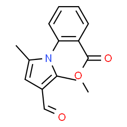 ChemSpider 2D Image | methyl 2-(3-formyl-2,5-dimethylpyrrol-1-yl)benzoate | C15H15NO3