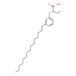 ChemSpider 2D Image | 2-(3-Pentadecylphenoxy)butanoic acid | C25H42O3