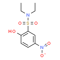 ChemSpider 2D Image | N,N-Diethyl-2-hydroxy-5-nitrobenzenesulfonamide | C10H14N2O5S