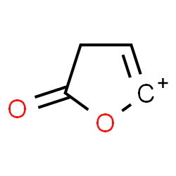 ChemSpider 2D Image | 5-Oxo-4,5-dihydrofuran-2-ylium | C4H3O2