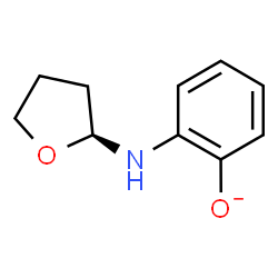 ChemSpider 2D Image | 2-[(2S)-Tetrahydro-2-furanylamino]phenolate | C10H12NO2