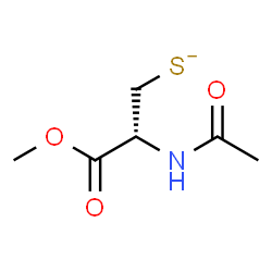 ChemSpider 2D Image | Methyl N-acetyl-3-sulfido-L-alaninate | C6H10NO3S