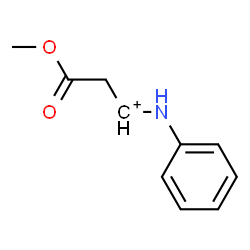 ChemSpider 2D Image | 1-Anilino-2-(methoxycarbonyl)ethylium | C10H12NO2