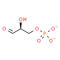ChemSpider 2D Image | (2S)-2-Hydroxy-3-oxopropyl phosphate | C3H5O6P