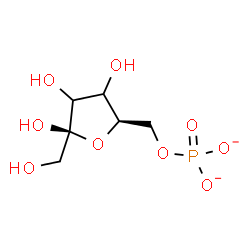 ChemSpider 2D Image | 6-O-Phosphonato-beta-D-glycero-hex-2-ulofuranose | C6H11O9P