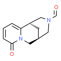 ChemSpider 2D Image | (1R,9S)-6-Oxo-7,11-diazatricyclo[7.3.1.0~2,7~]trideca-2,4-diene-11-carbaldehyde | C12H14N2O2