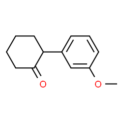 ChemSpider 2D Image | 2-(3-Methoxyphenyl)cyclohexanone | C13H16O2