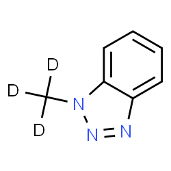 ChemSpider 2D Image | 1-(~2~H_3_)Methyl-1H-benzotriazole | C7H4D3N3