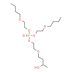 ChemSpider 2D Image | Bis(2-butoxyethyl) 2-(3-hydroxybutoxy)ethyl phosphate | C18H39O8P