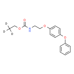 ChemSpider 2D Image | (2,2,2-~2~H_3_)Ethyl [2-(4-phenoxyphenoxy)ethyl]carbamate | C17H16D3NO4