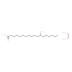 ChemSpider 2D Image | 12-Hydroxyoctadecanoic acid - 1,2-ethanediol (1:1) | C20H42O5