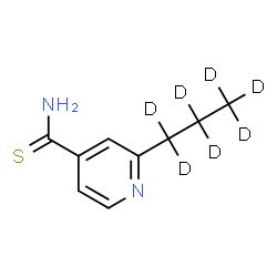 ChemSpider 2D Image | 2-(~2~H_7_)Propyl-4-pyridinecarbothioamide | C9H5D7N2S