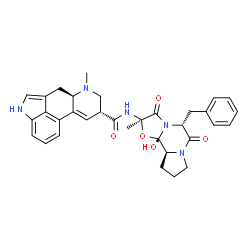 ChemSpider 2D Image | (5'beta)-5'-Benzyl-12'-hydroxy-2'-methyl-3',6',18-trioxoergotaman | C33H35N5O5