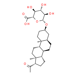 ChemSpider 2D Image | (3alpha,5beta)-20-Oxopregnan-3-yl beta-D-glucopyranosiduronic acid | C27H42O8