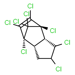ChemSpider 2D Image | (1R,2S,3R,6S,7R)-1,3,4,7,8,9,10,10-Octachlorotricyclo[5.2.1.0~2,6~]dec-8-ene | C10H6Cl8