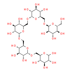 ChemSpider 2D Image | alpha-D-Glucopyranosyl-(1->6)-alpha-D-glucopyranosyl-(1->6)-alpha-D-glucopyranosyl-(1->6)-alpha-D-glucopyranosyl-(1->6)-D-glucopyranose | C30H52O26