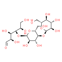 ChemSpider 2D Image | alpha-D-Glucopyranosyl-(1->4)-alpha-D-glucopyranosyl-(1->4)-D-xylo-hexose | C18H32O16