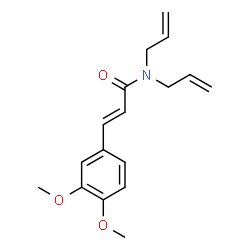 ChemSpider 2D Image | (2E)-N,N-Diallyl-3-(3,4-dimethoxyphenyl)acrylamide | C17H21NO3